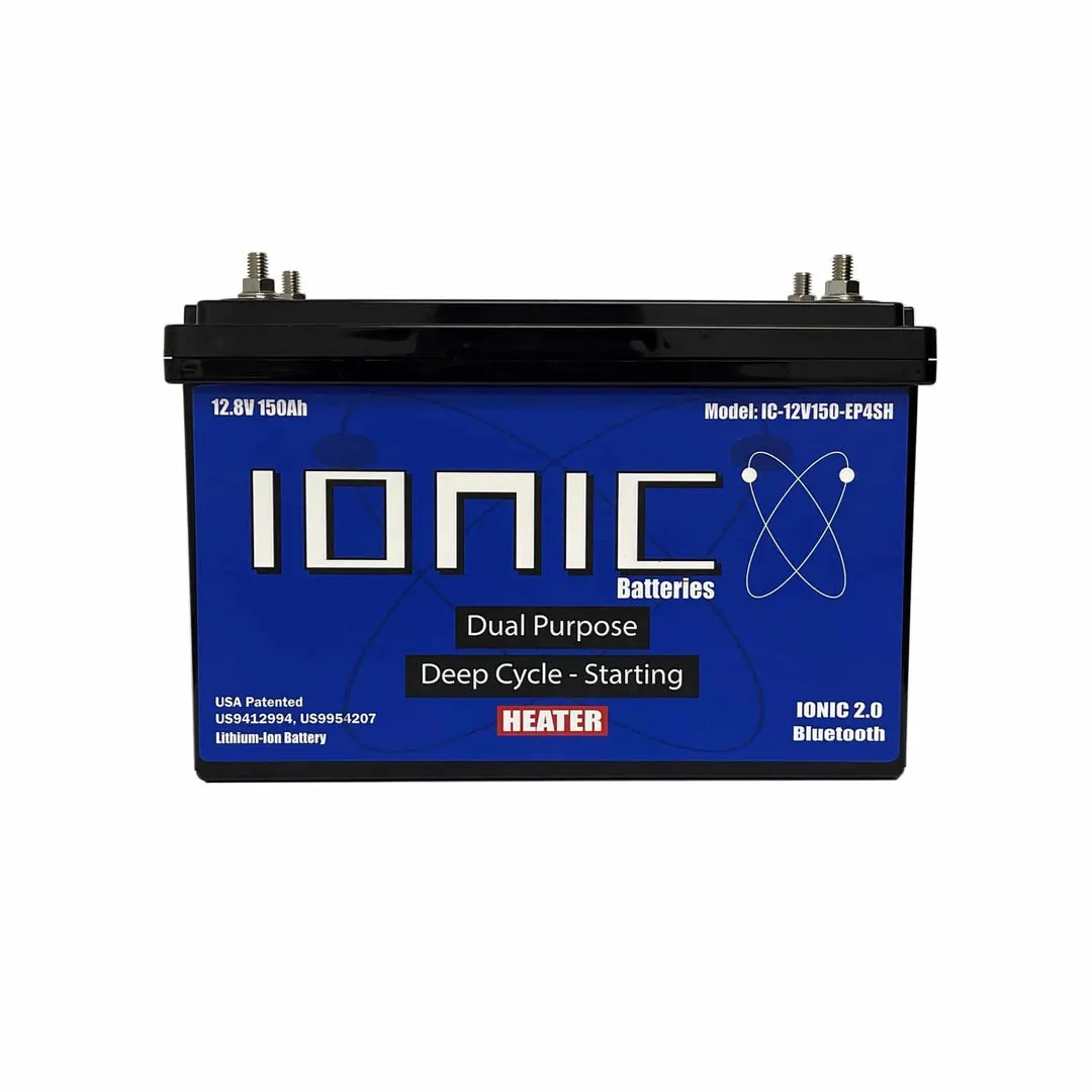 Ionic Lithium 12V 150Ah | Dual Purpose Starter Battery 1600 CA + LiFePO4 Deep Cycle + Heater - Image 3