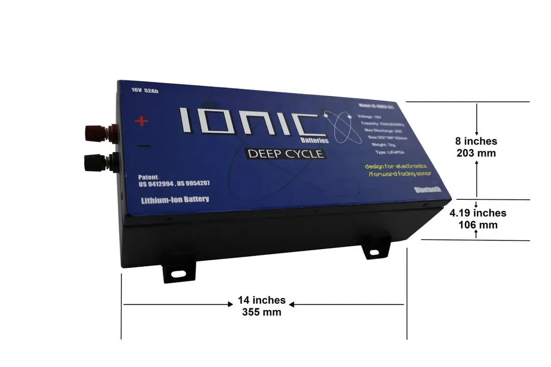 Ionic Lithium 16V 52Ah | Marine Electronics/Sonar LiFePO4 Battery + Charger - Image 6